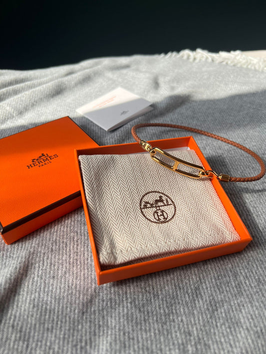 Hermes Roulis Bracelet Gold