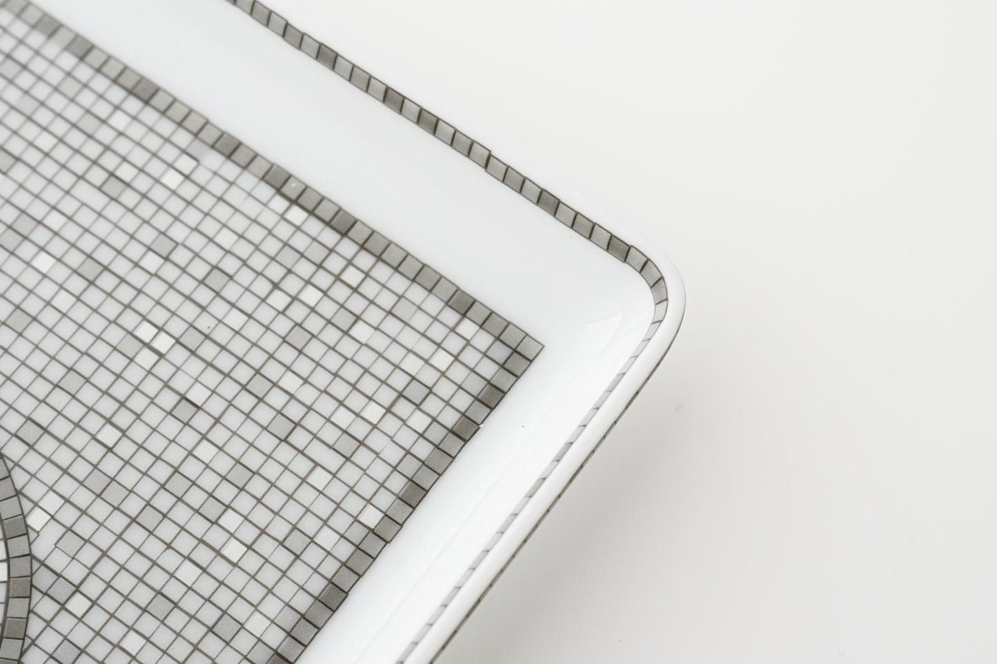 Mosaïque au 24 silver sushi plate